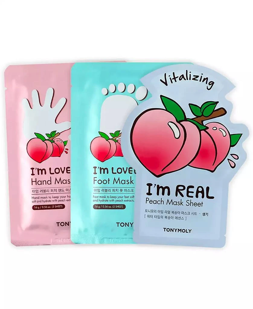 商品TONYMOLY|3-Pc. I'm Peach Head To Toe Body Mask Set,价格¥86,第1张图片