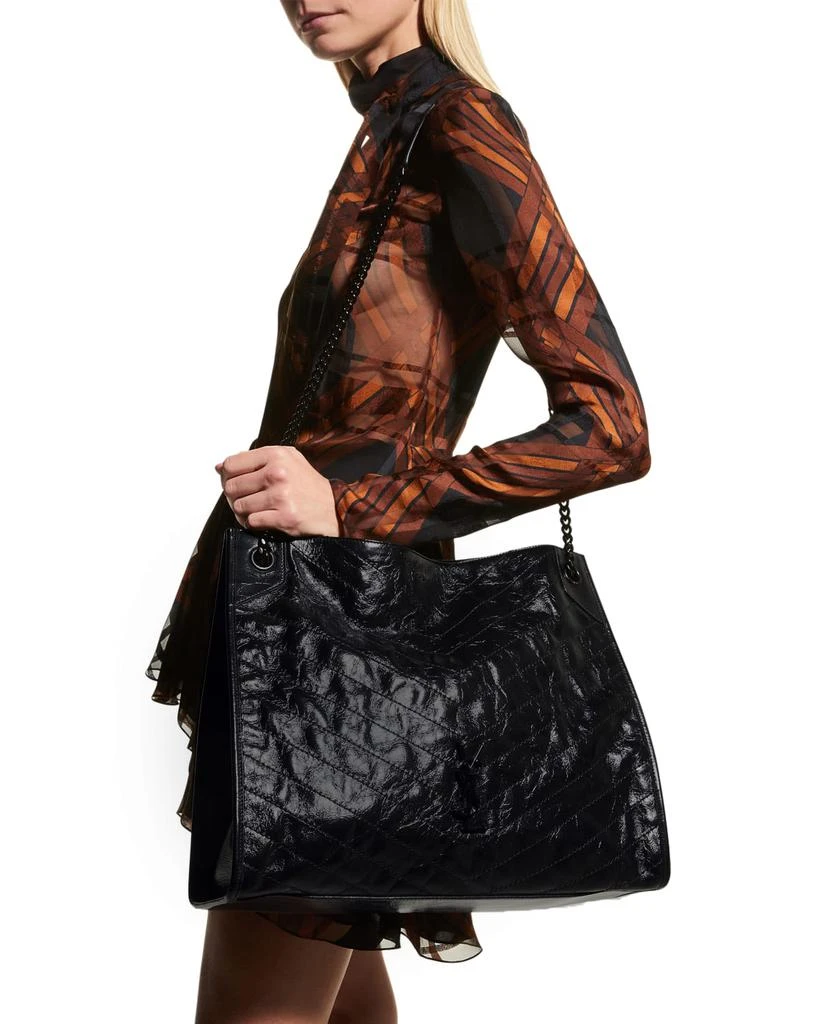 商品Yves Saint Laurent|Niki Large YSL Crinkled Calf Leather Shoulder Bag,价格¥20691,第5张图片详细描述