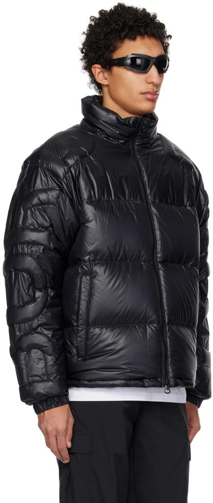 Black Quilted Down Jacket商品第2张图片规格展示