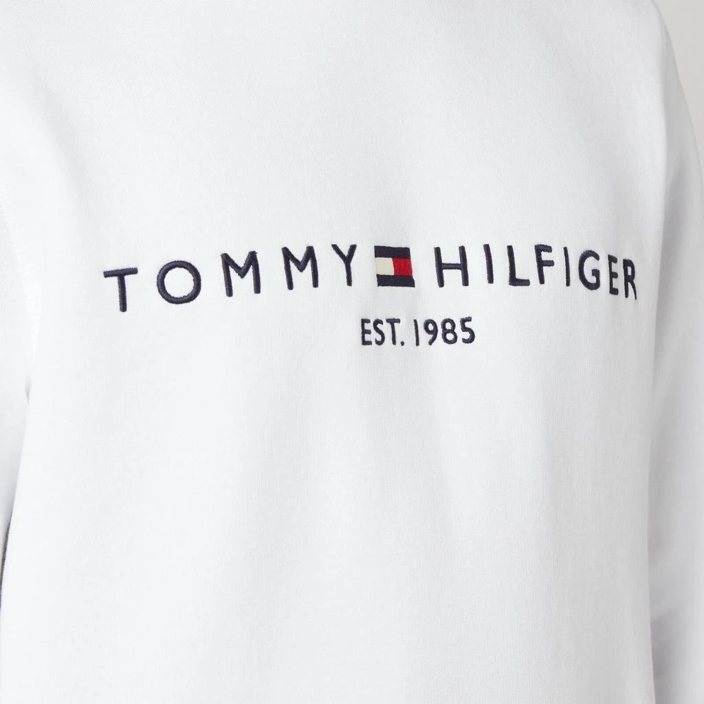 商品Tommy Hilfiger|Tommy Hilfiger Men's Logo Hoodie - White,价格¥1084,第4张图片详细描述