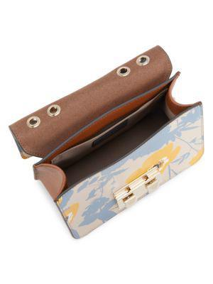 商品Furla|Floral Leather Shoulder Bag,价格¥1546,第5张图片详细描述
