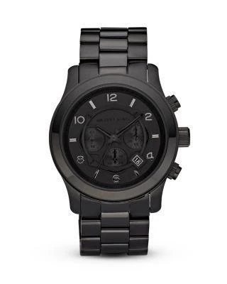 商品Michael Kors|Men's Black Watch, 45mm,价格¥1242,第1张图片详细描述