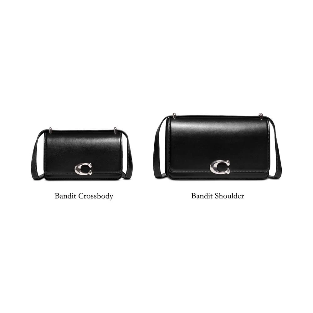 商品Coach|Luxe Refined Calf Leather Bandit Shoulder Bag,价格¥2454,第5张图片详细描述