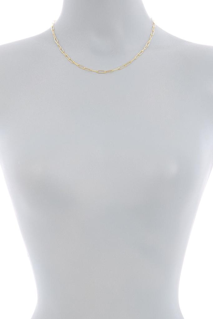 商品ADORNIA|Adornia Paper Clip Chain 14k Yellow Gold Vermeil,价格¥240,第4张图片详细描述