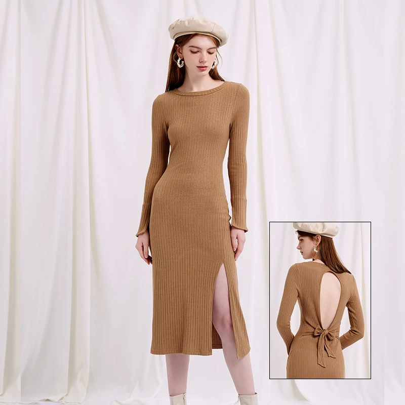 Estella针织连衣裙 - 驼色 | Estella Knit Dress - Camel 商品