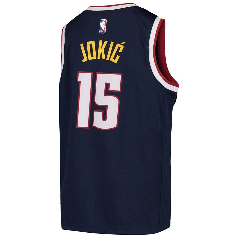 商品NIKE|Youth Nikola Jokic Navy Denver Nuggets Swingman Jersey,价格¥413,第3张图片详细描述
