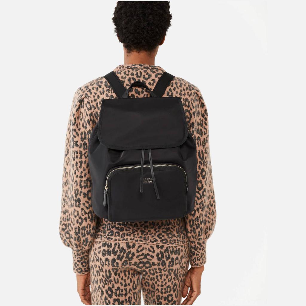 Kate Spade New York Women's Sam Flap Backpack - Black商品第2张图片规格展示