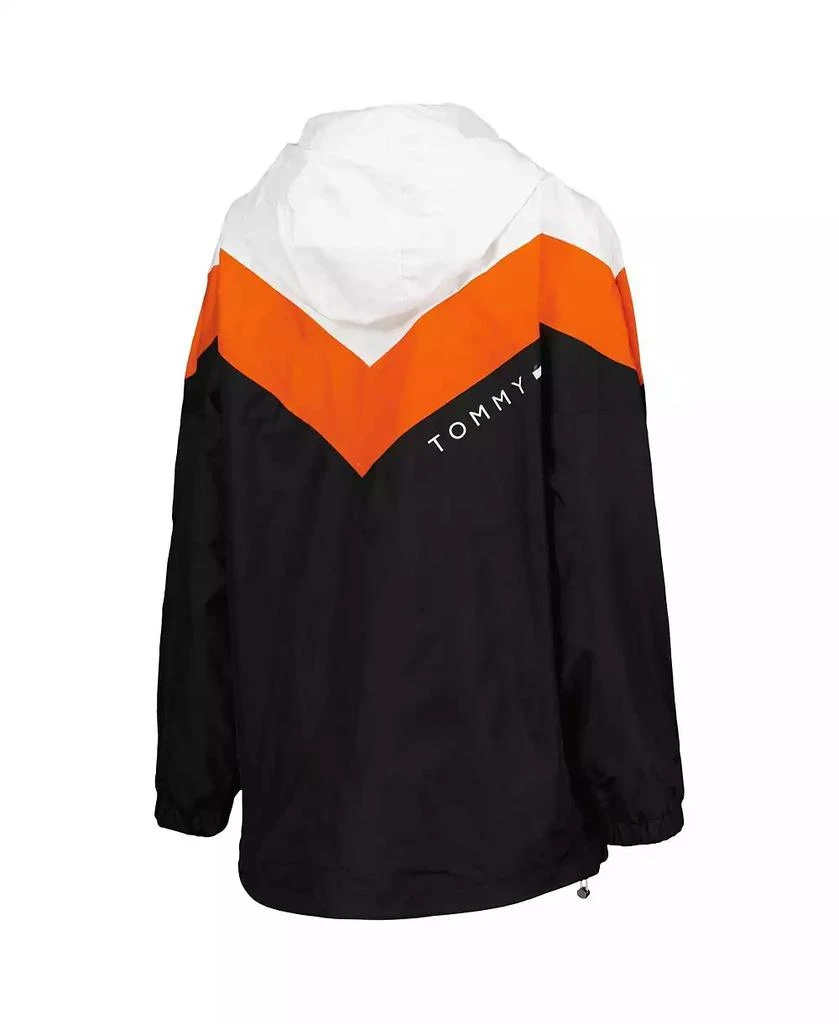 商品Tommy Hilfiger|Women's Orange, Black Philadelphia Flyers Staci Half-Zip Windbreaker Jacket,价格¥695,第2张图片详细描述