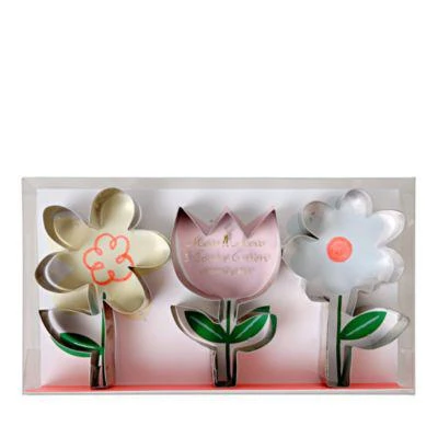 商品Meri Meri|Flower Cookie Cutters, Set of 3,价格¥83,第1张图片详细描述