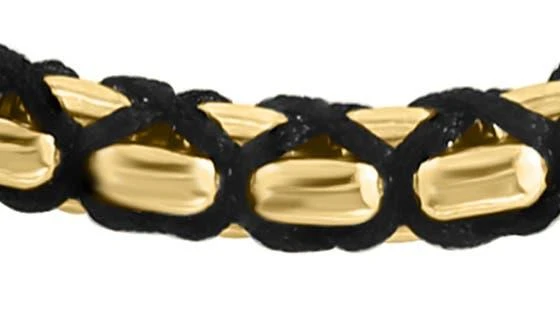 商品Effy|Men's 14K Gold Plated Sterling Silver Bracelet,价格¥1236,第3张图片详细描述