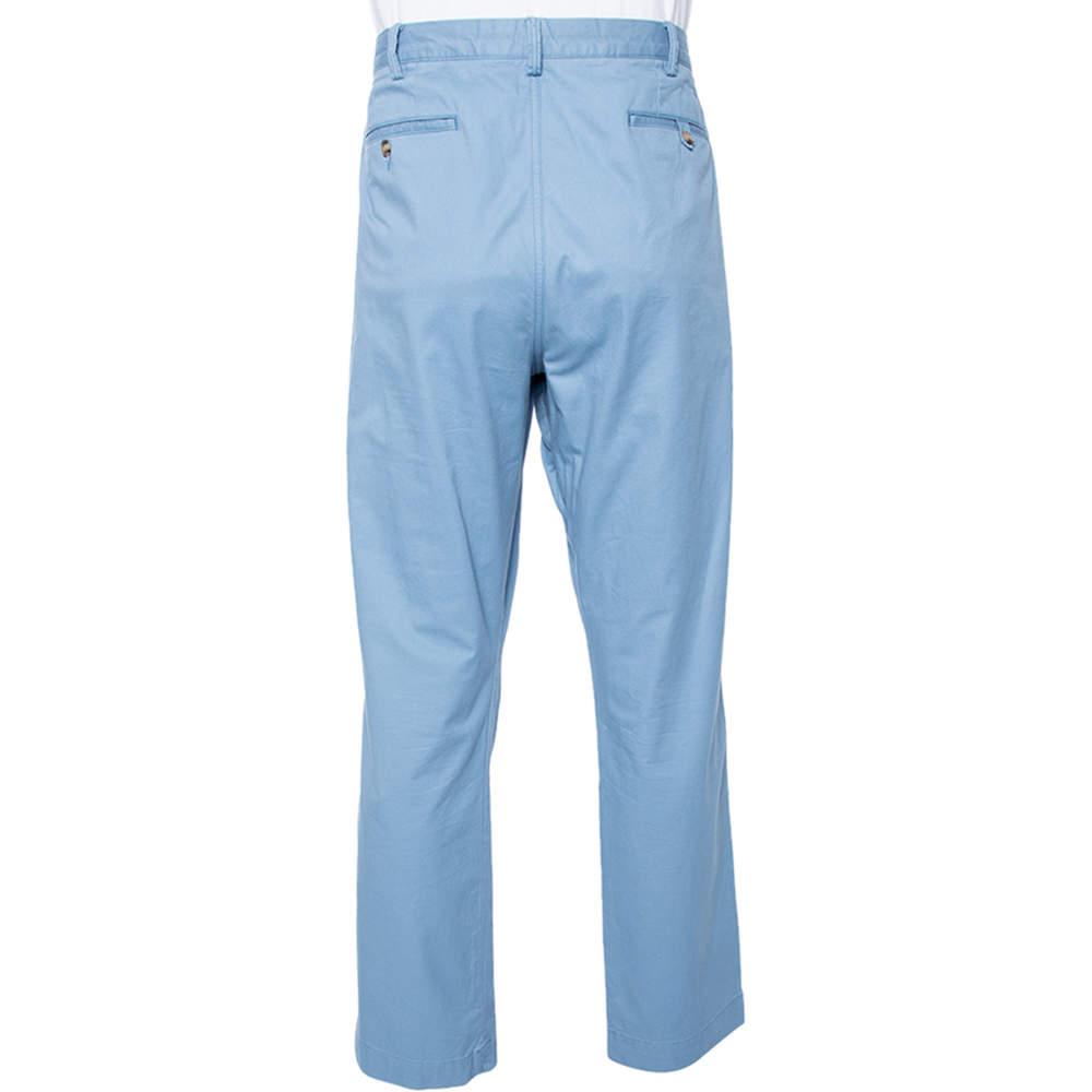 Polo Ralph Lauren Blue Stretch Cotton Twill Straight Fit Chinos XL商品第3张图片规格展示