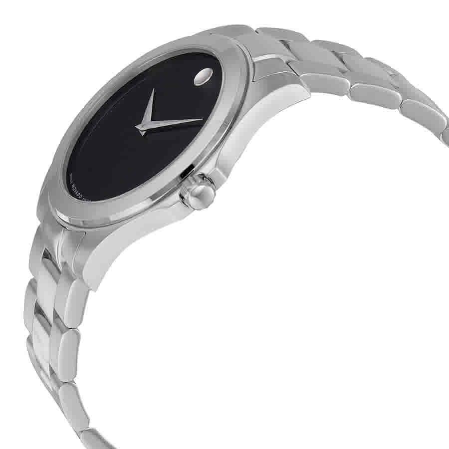 商品Movado|Movado Junior Sport Black Dial Stainless Steel Mens Watch 0605746,价格¥2288,第4张图片详细描述