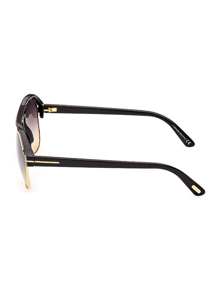 商品Tom Ford|Tom Ford Eyewear Marshall Aviator Frame Sunglasses,价格¥2426,第3张图片详细描述