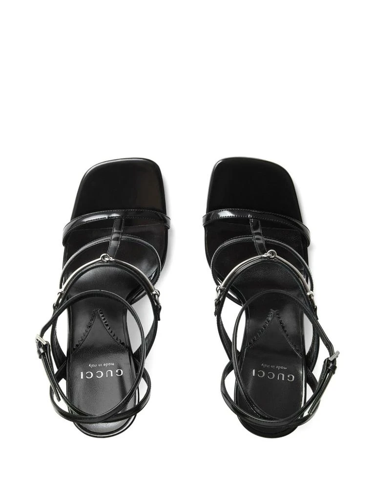 商品Gucci|GUCCI - Horsebit Slim Heel Sandals,价格¥7346,第5张图片详细描述