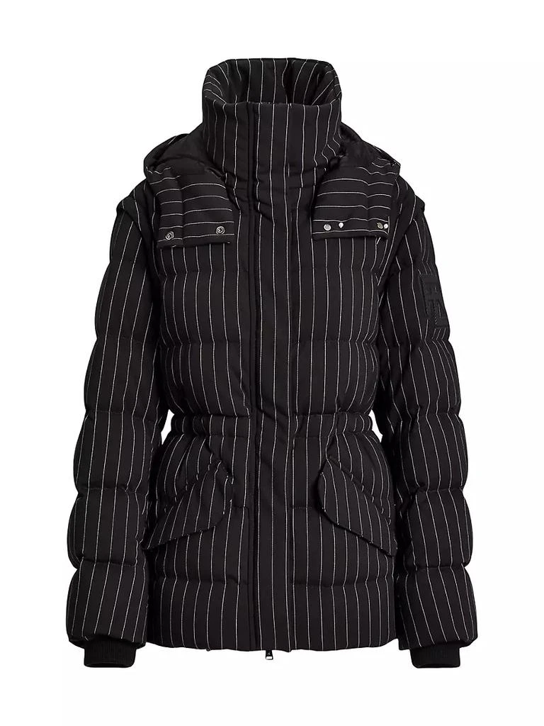 商品Ralph Lauren|Laurene Pinstripe Convertible Puffer Jacket,价格¥21978,第1张图片