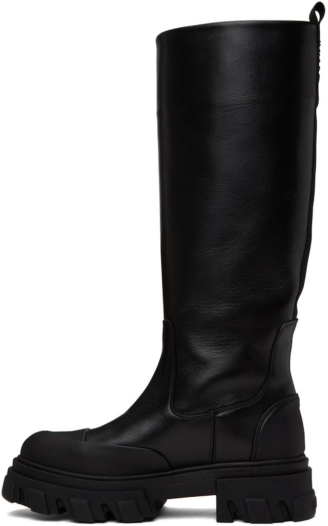 商品Ganni|Black Cleated Tubular Boots,价格¥2530,第3张图片详细描述