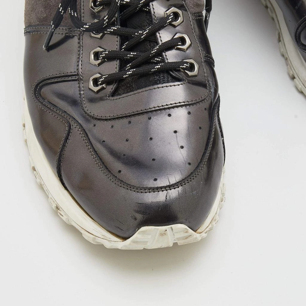 Louis Vuitton Black/Grey Suede And Leather Run Away Low Top Sneakers Size 45 商品
