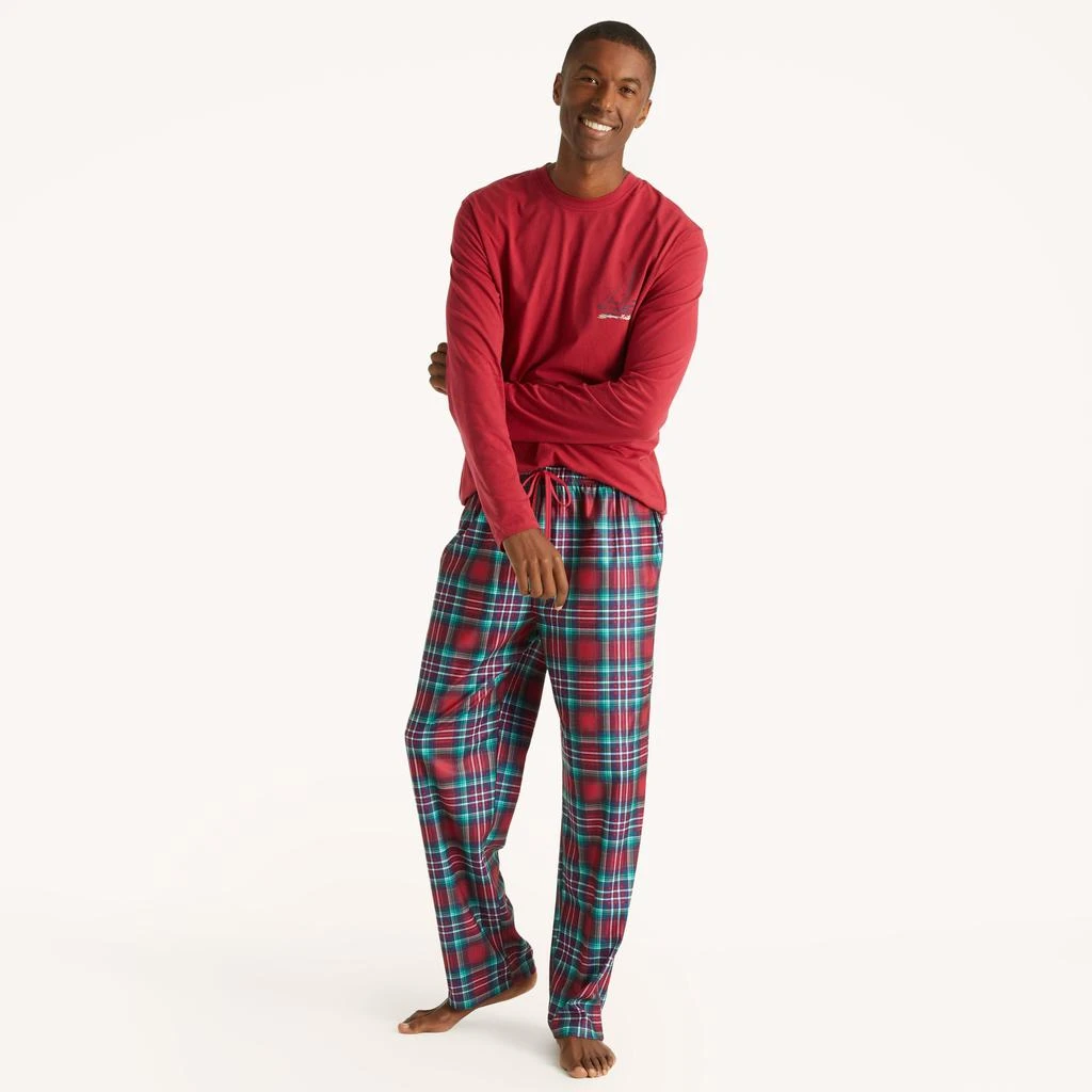 商品Nautica|Mens Men's Family Plaid Pajama Set,价格¥137,第1张图片