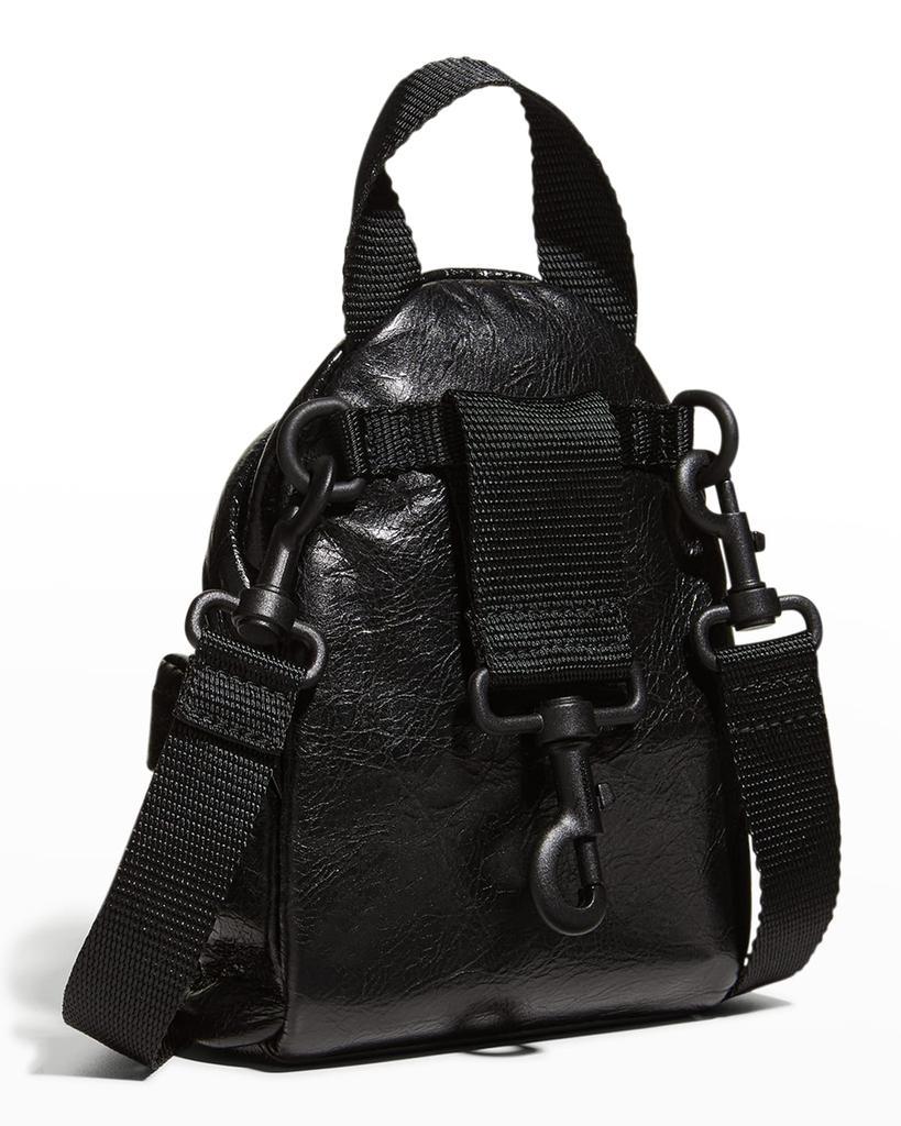 商品Balenciaga|Men's Explorer Leather Logo Backpack,价格¥7409,第6张图片详细描述