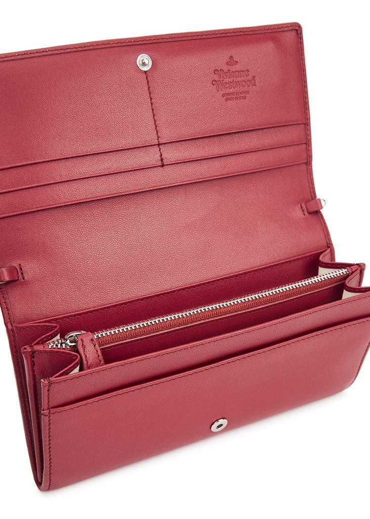商品Vivienne Westwood|Red leather wallet-on-chain,价格¥1760,第6张图片详细描述