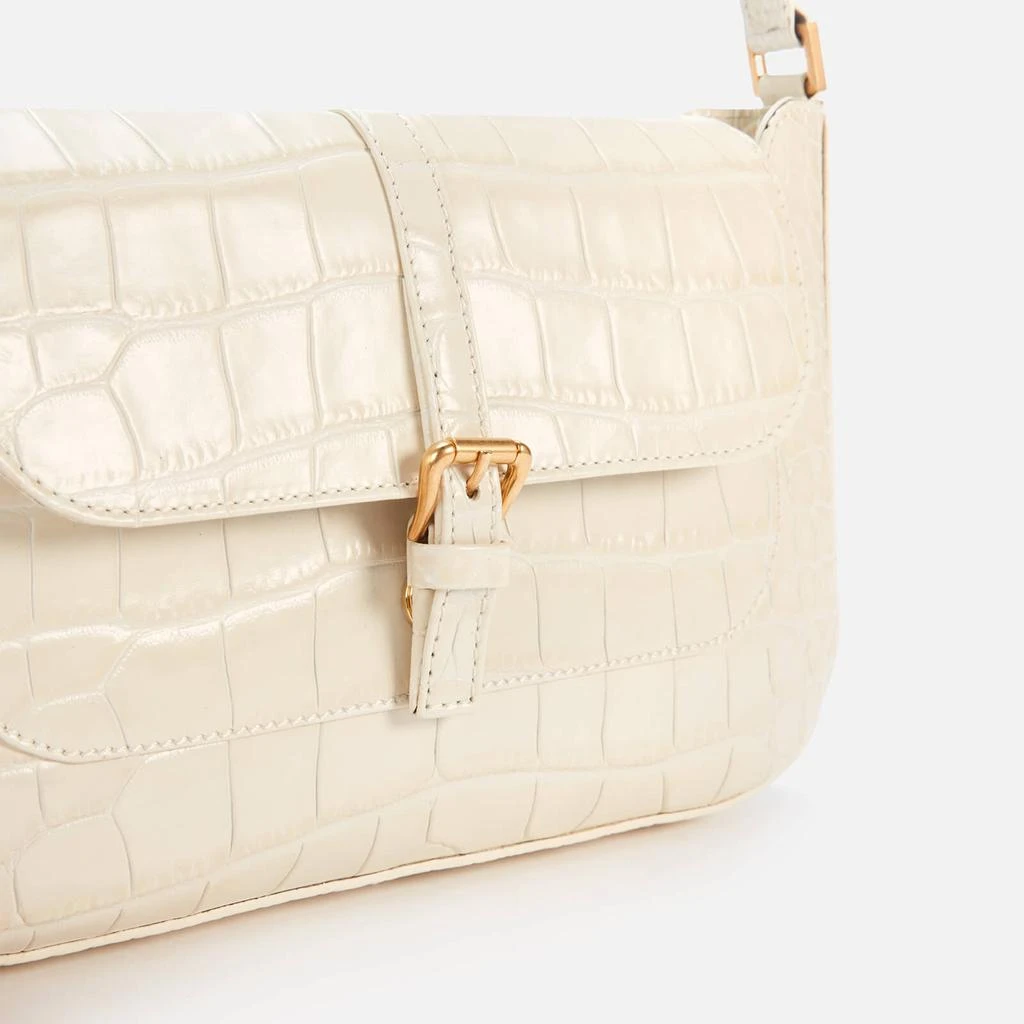 商品by FAR|BY FAR Women's Miranda Croco Shoulder Bag - Cream,价格¥2922,第4张图片详细描述