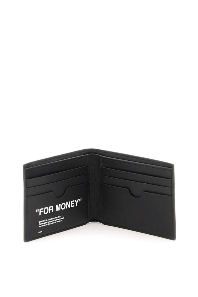 Off-white 'quote' leather bi-fold wallet商品第2张图片规格展示