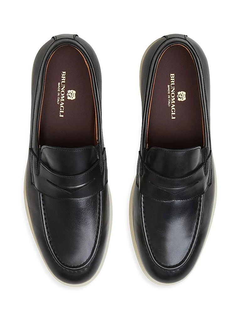 商品Bruno Magli|Ettore Leather Penny Loafers,价格¥2213,第4张图片详细描述