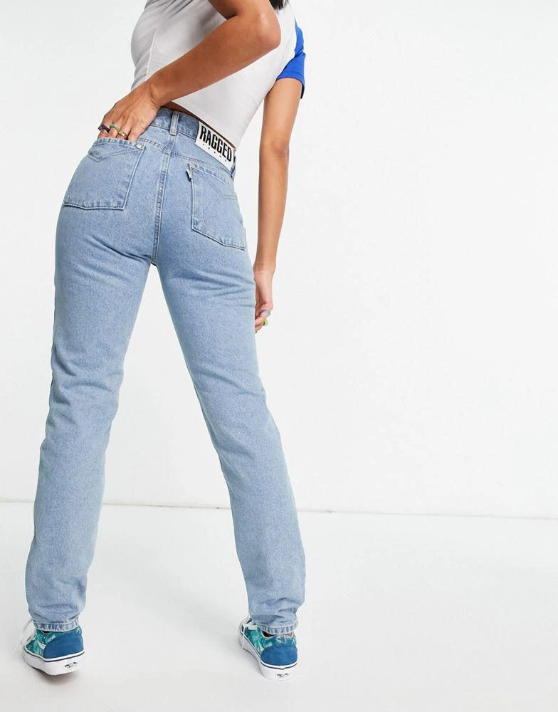 商品The Ragged Priest|The Ragged Priest jeans with v front in light blue,价格¥312,第4张图片详细描述