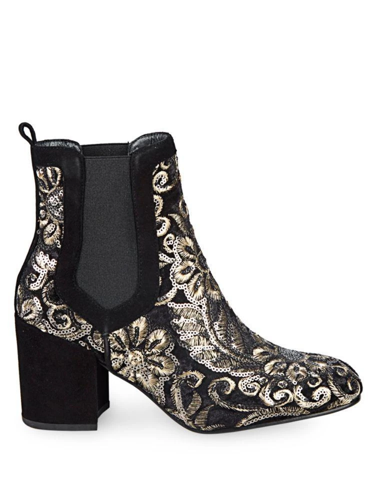 商品Stuart Weitzman|Mediate Embellished Booties,价格¥947,第5张图片详细描述