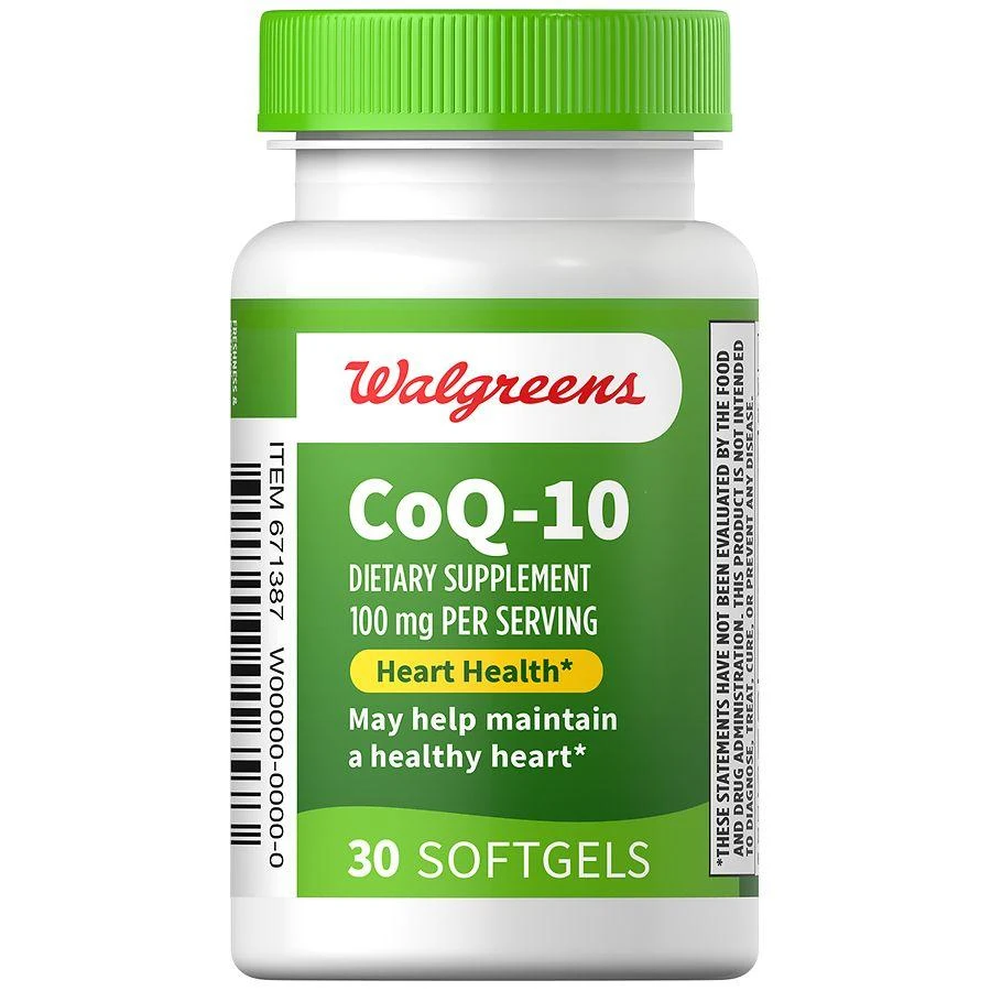 商品Walgreens|CoQ-10 100 mg Softgels,价格¥112,第1张图片
