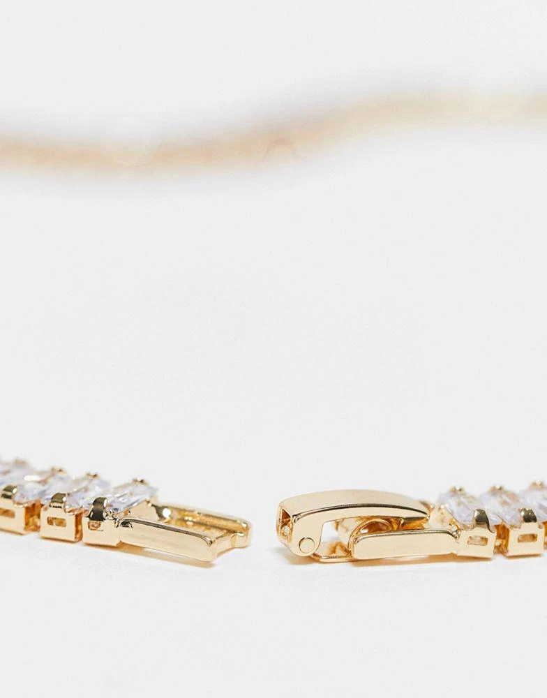 商品ASOS|ASOS DESIGN Curve necklace with cubic zirconia crystal design,价格¥149,第2张图片详细描述
