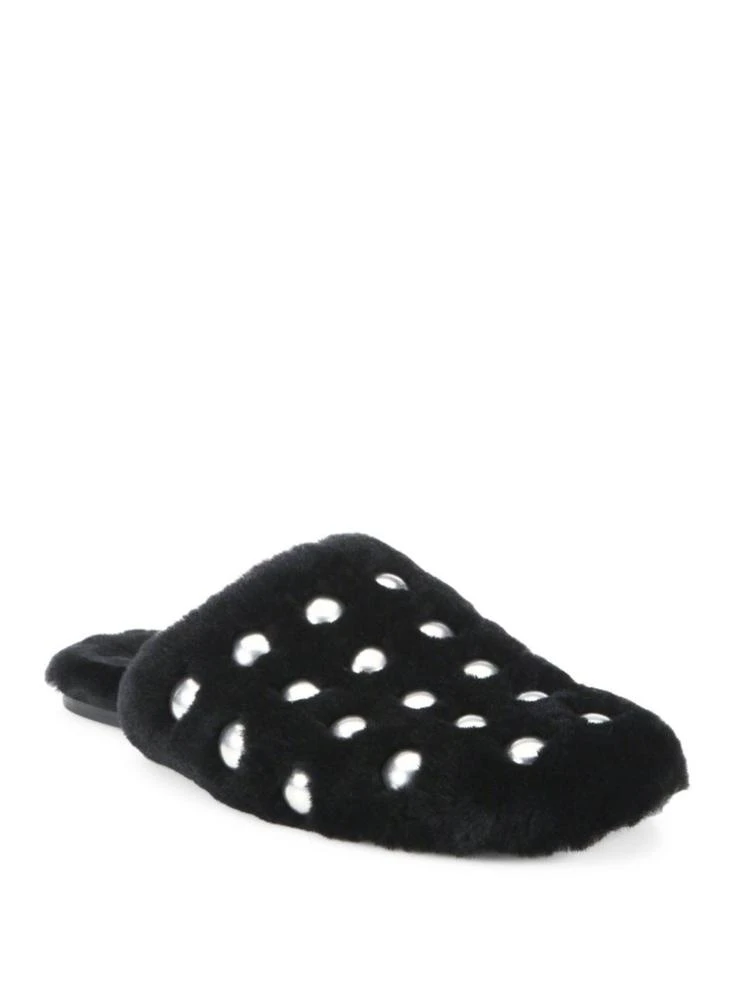 商品Alexander Wang|Amelia Studded Shearling Slippers,价格¥1951,第1张图片