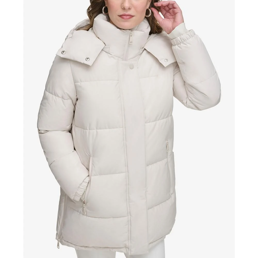 商品Calvin Klein|Women's Hooded Stand-Collar Puffer Coat,价格¥763,第1张图片