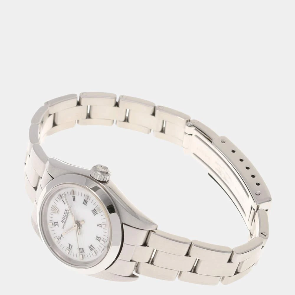 商品[二手商品] Rolex|Rolex White Stainless Steel Oyster Perpetual 76080  Automatic Women's Wristwatch 24 mm,价格¥24251,第3张图片详细描述