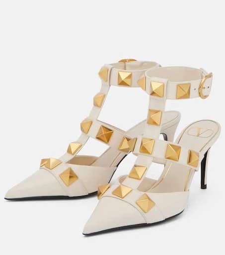 商品Valentino|Roman Stud皮革高跟鞋,价格¥8073,第5张图片详细描述
