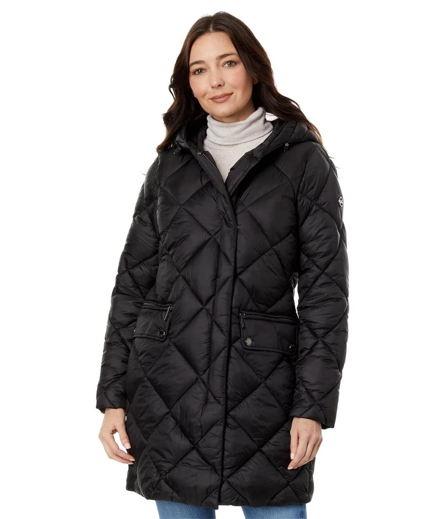 商品Michael Kors|Hooded Long Quilt Puffer M426079C68,价格¥776,第1张图片