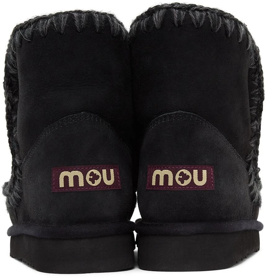 商品Mou|Black Suede Ankle 18 Boots,价格¥693,第4张图片详细描述