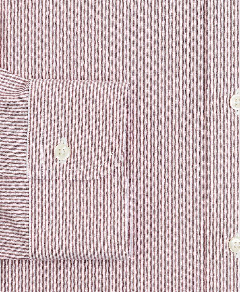 商品Brooks Brothers|Stretch Regent Regular-Fit  Dress Shirt, Non-Iron Poplin Ainsley Collar Fine Stripe,价格¥412,第3张图片详细描述