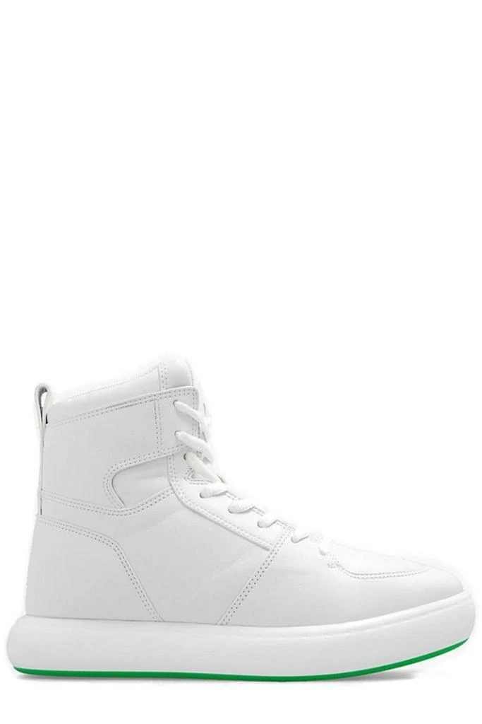 商品Bottega Veneta|Bottega Veneta Logo Detailed High-Top Sneakers,价格¥3921,第1张图片