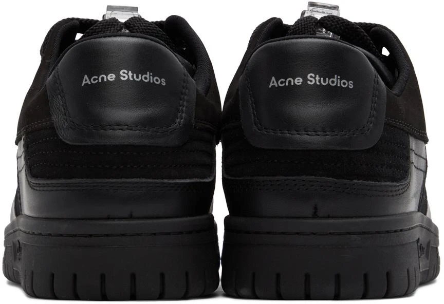 商品Acne Studios|Black Leather Low Top Sneakers,价格¥2184,第2张图片详细描述