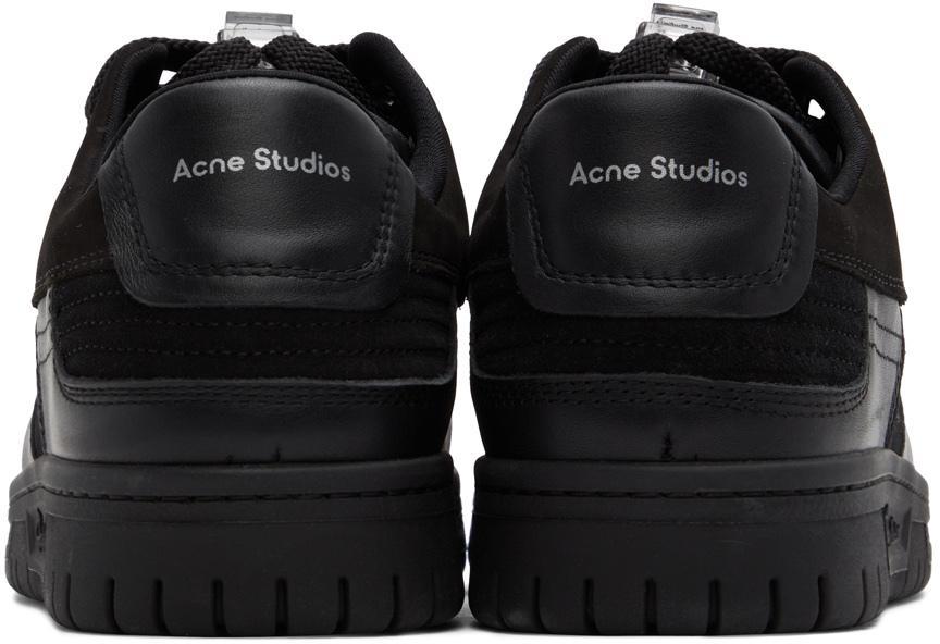 商品Acne Studios|Black Leather Low Top Sneakers,价格¥2413,第4张图片详细描述