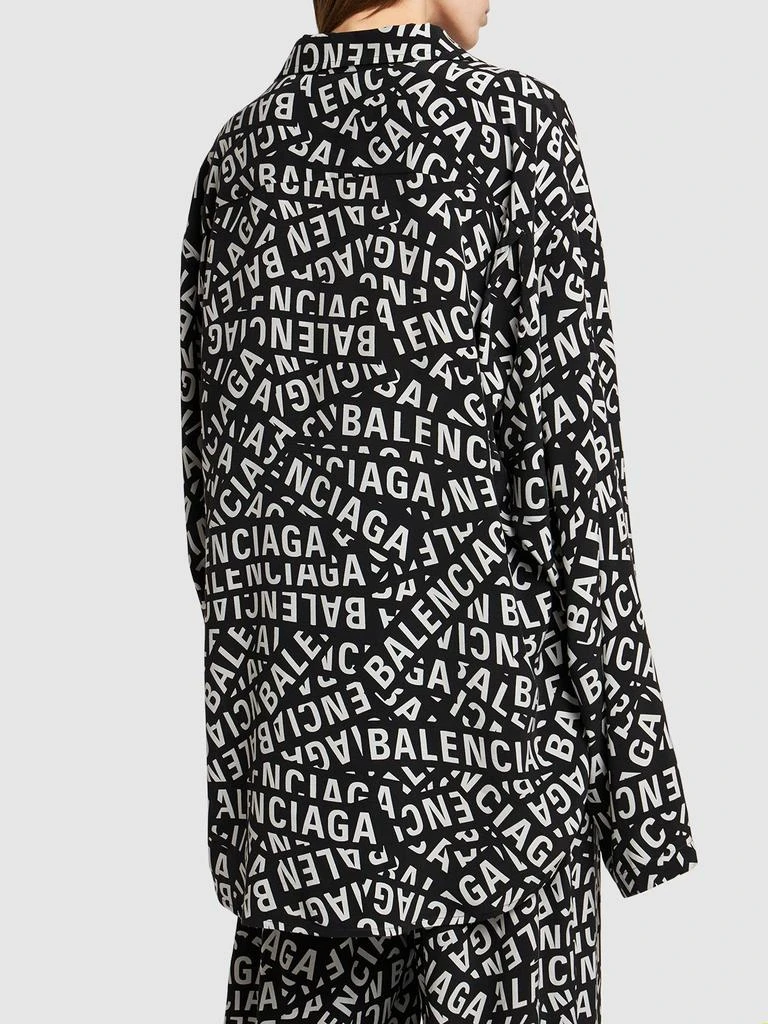 商品Balenciaga|Cupro & Viscose Minimal Shirt,价格¥9203,第2张图片详细描述