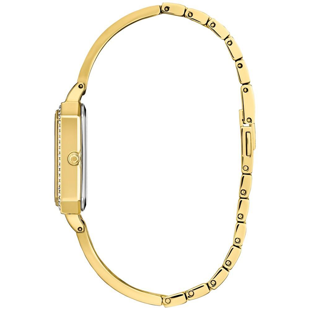 商品Citizen|Eco-Drive Women's Crystal Gold-Tone Stainless Steel Bangle Bracelet Watch 23mm,价格¥1629,第4张图片详细描述