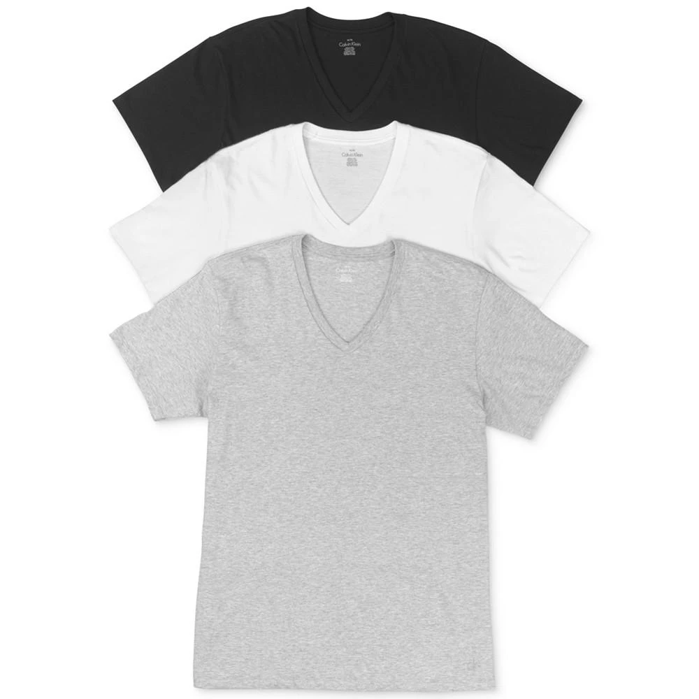 商品Calvin Klein|Men's Cotton Classics Short Sleeve V-Neck T-Shirts Classic Fit,价格¥177,第1张图片