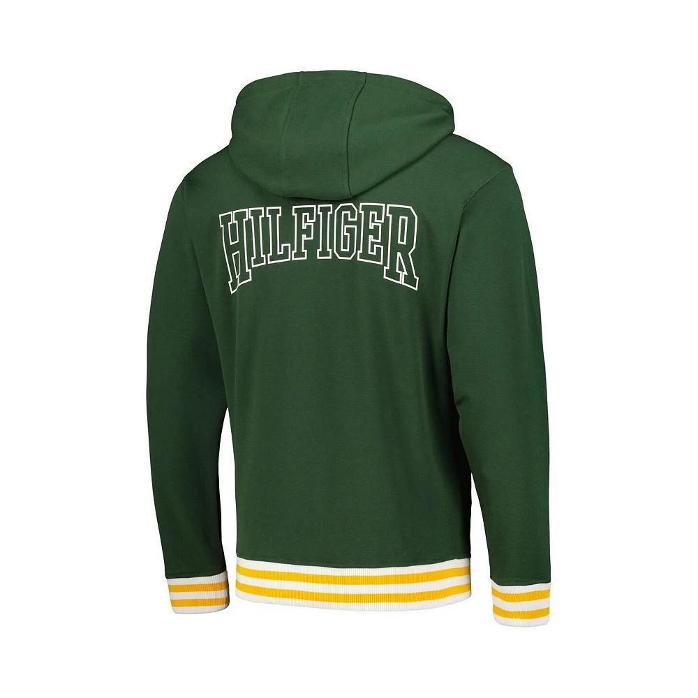 商品Tommy Hilfiger|Men's Green Green Bay Packers Aaron Quarter-Zip Hoodie,价格¥736,第3张图片详细描述