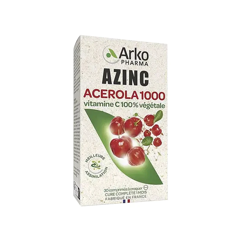 商品Arkopharma|纯植物针叶樱桃提炼维生素C咀嚼片30粒 抗疲劳  1-2-3盒,价格¥142,第1张图片
