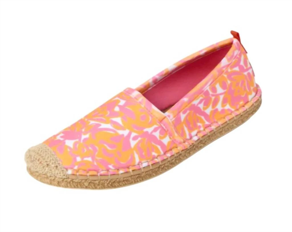 商品Sea Star Beachwear|Women's Beachcomber Espadrille Shoes In Summer Blooms,价格¥539,第2张图片详细描述