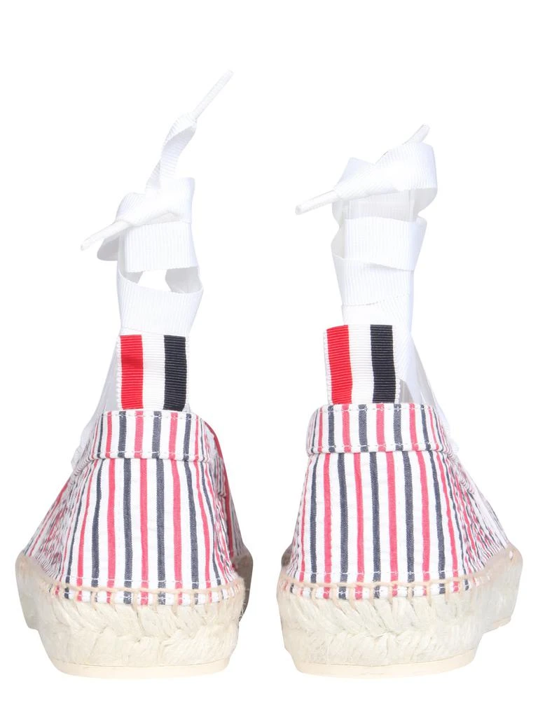 商品Thom Browne|Seersucker Cotton Espadrilles,价格¥1760,第2张图片详细描述