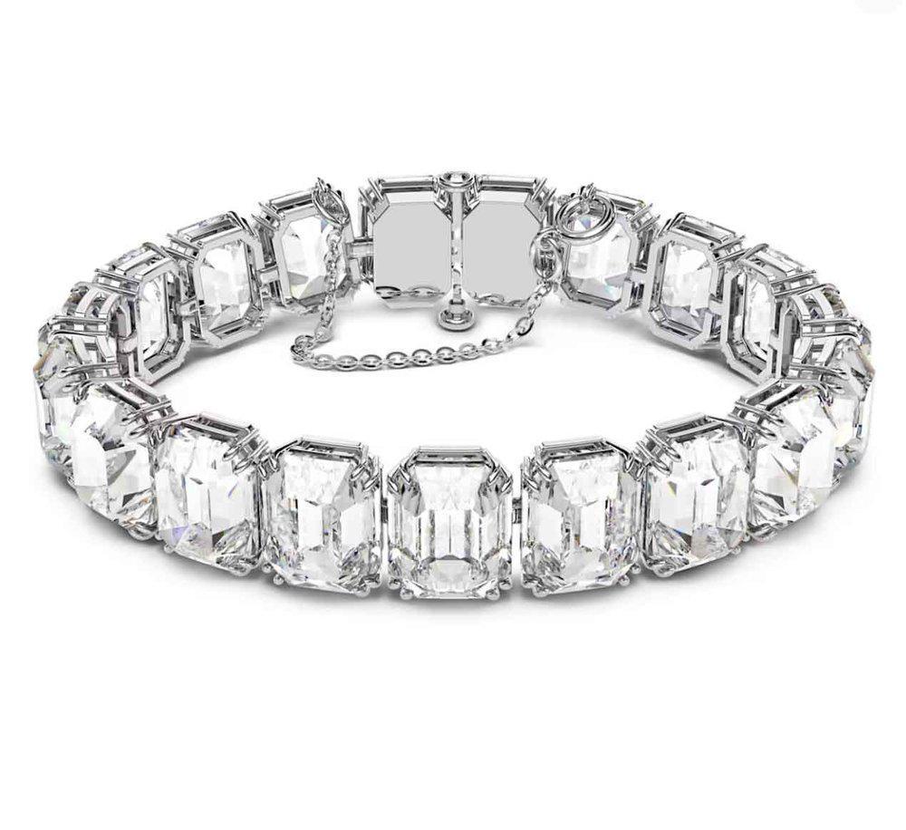 商品Swarovski|Swarovski Millenia Octagon Cut Embellished Bracelet,价格¥2273,第1张图片