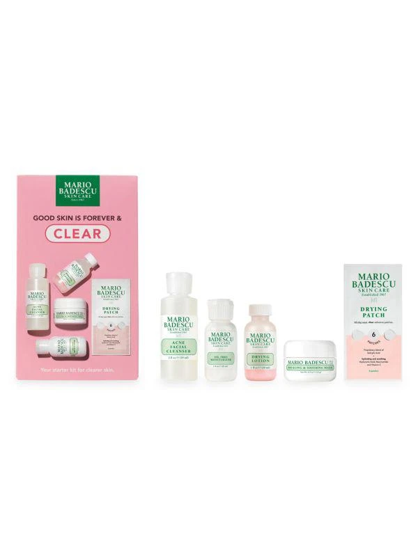 商品Mario Badescu|5-Piece Good Skin Is Forever & Clear Kit,价格¥270,第1张图片